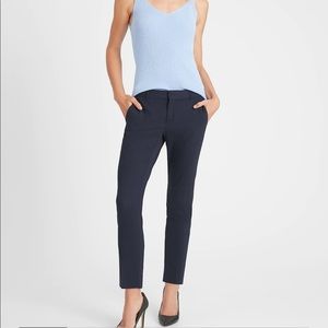 Banana Republic Avery Straight-Fit Washable Wool Blend Pant Petite 2P